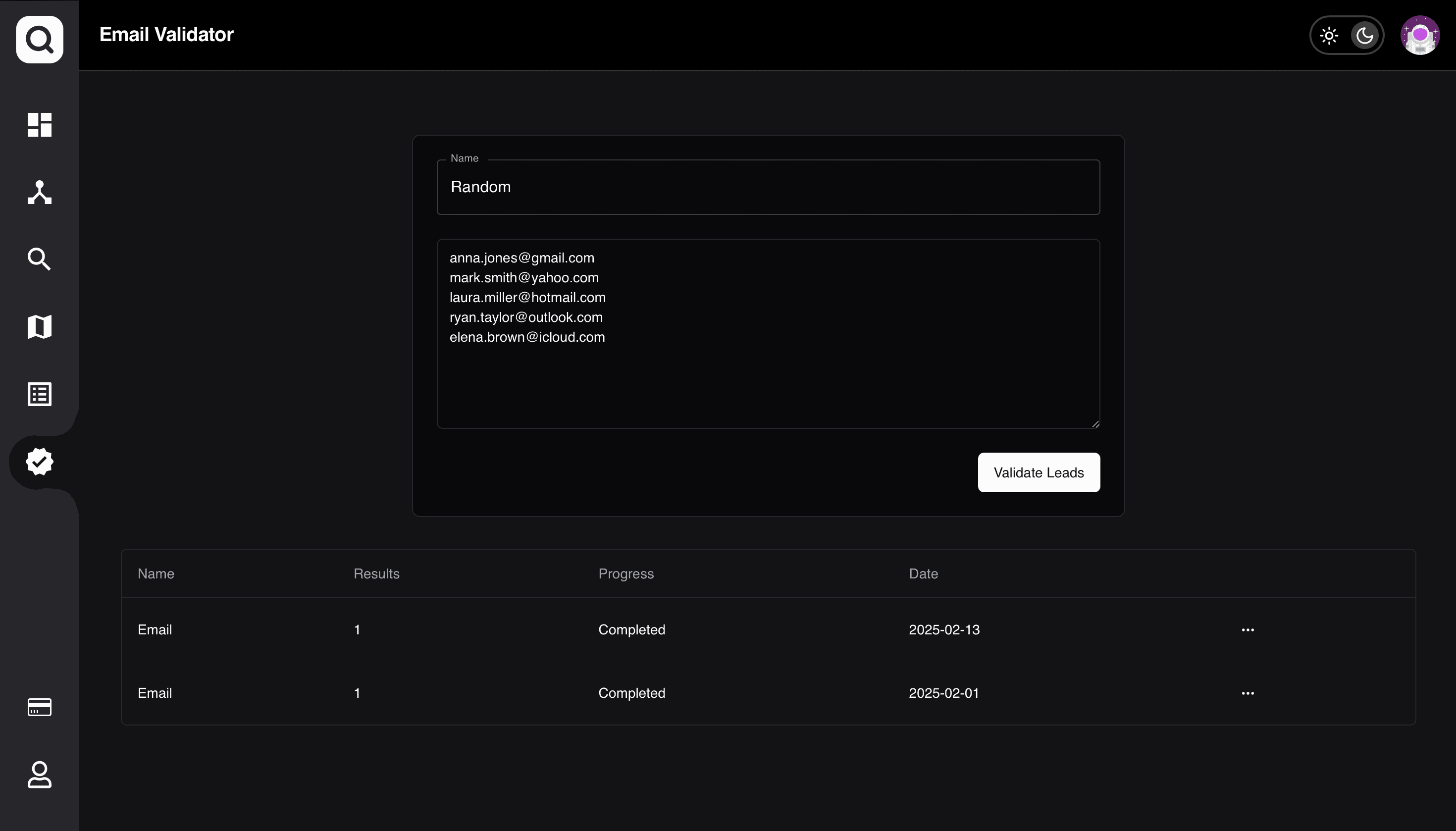 Email Validator